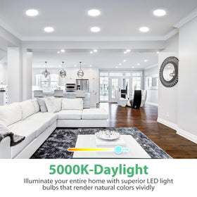 DEGNJU BR30 LED bulb 5000K daylight creates vibrant visuals for daily tasks.
