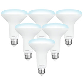 DEGNJU BR30 LED bulb dimmable flood light enhances living rooms with smooth brightness control.