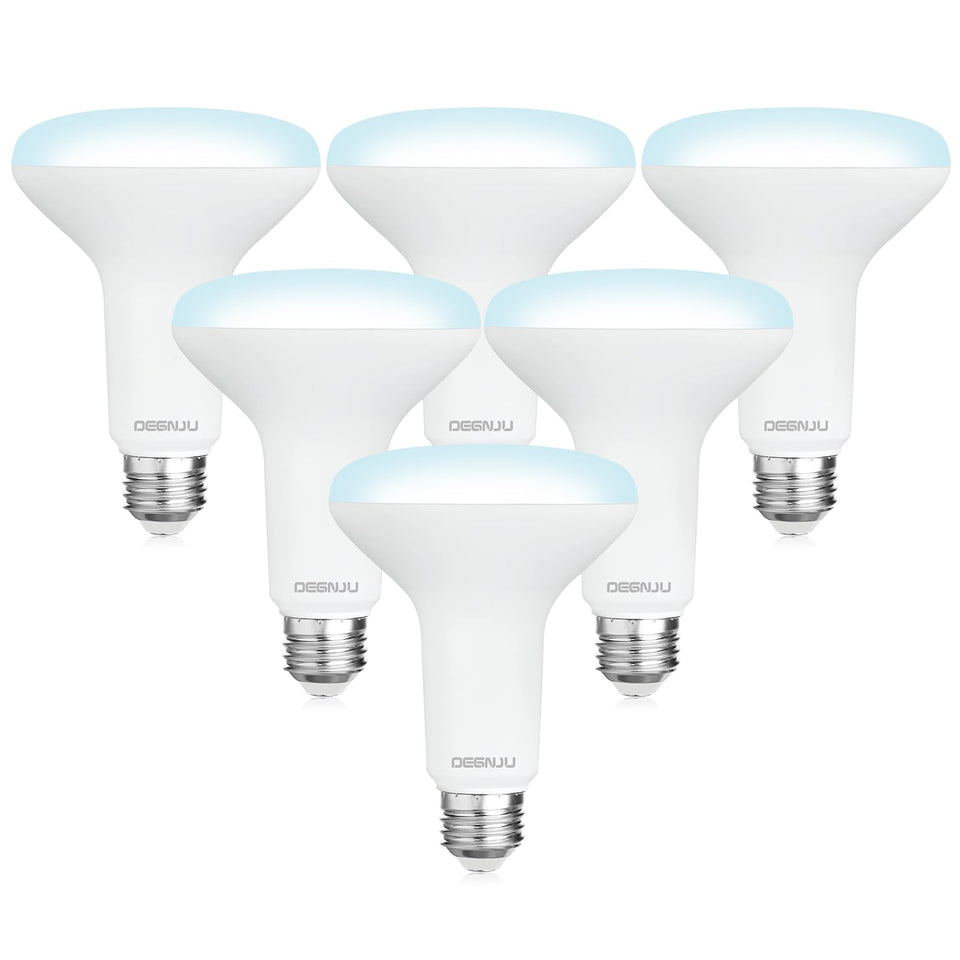 DEGNJU BR30 LED bulb dimmable flood light enhances living rooms with smooth brightness control.