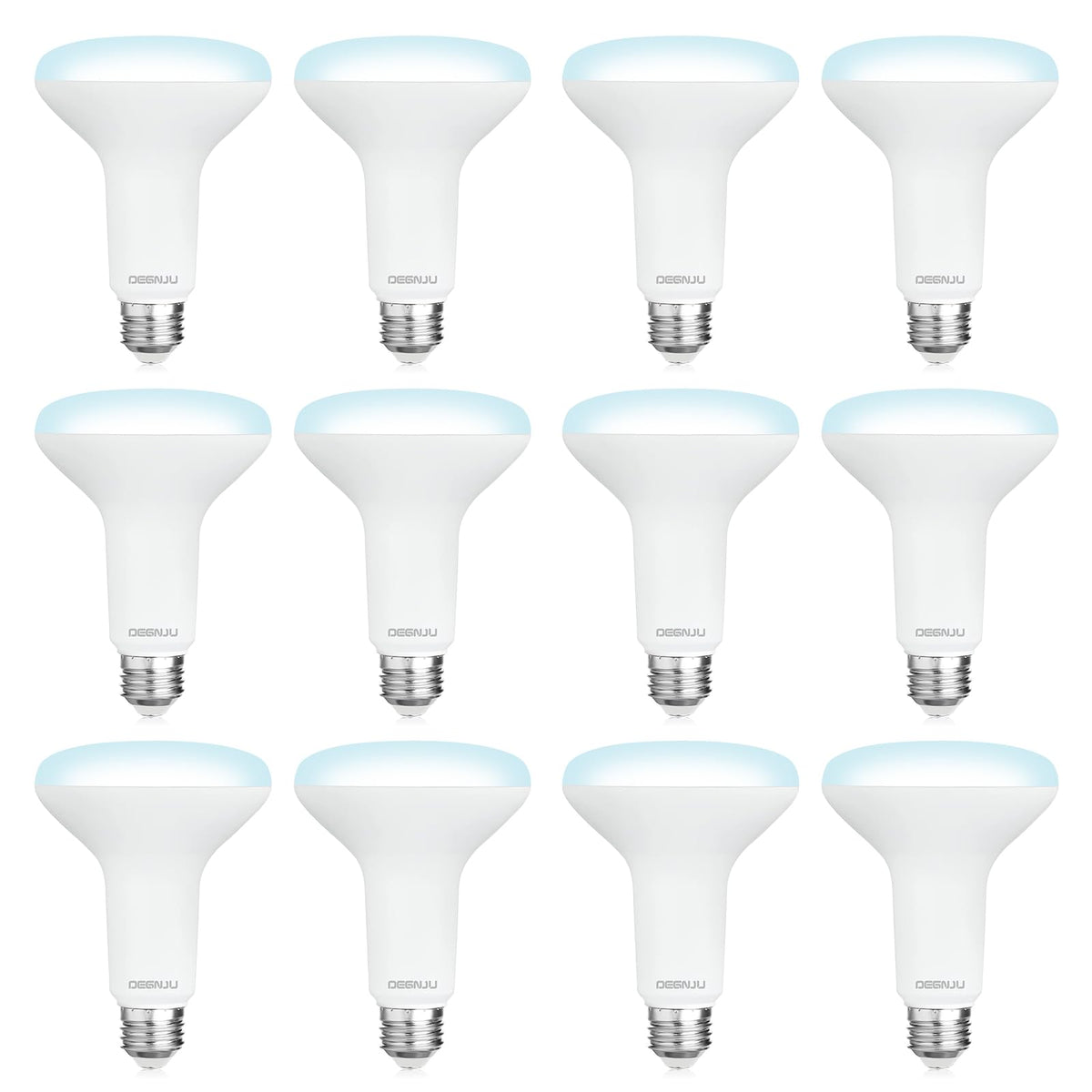 DEGNJU BR30 LED bulb dimmable for smooth lighting transitions.