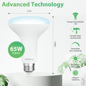 DEGNJU BR30 LED bulb provides flicker-free, quiet dimming for comfortable evenings.