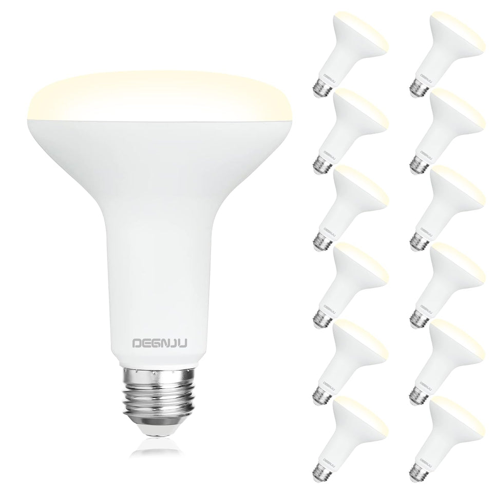 DEGNJU BR30 LED flood bulb for recessed cans, delivering broad, even illumination.