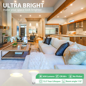 DEGNJU BR30 LED recessed dimming range demonstrates smooth, quiet dimming
