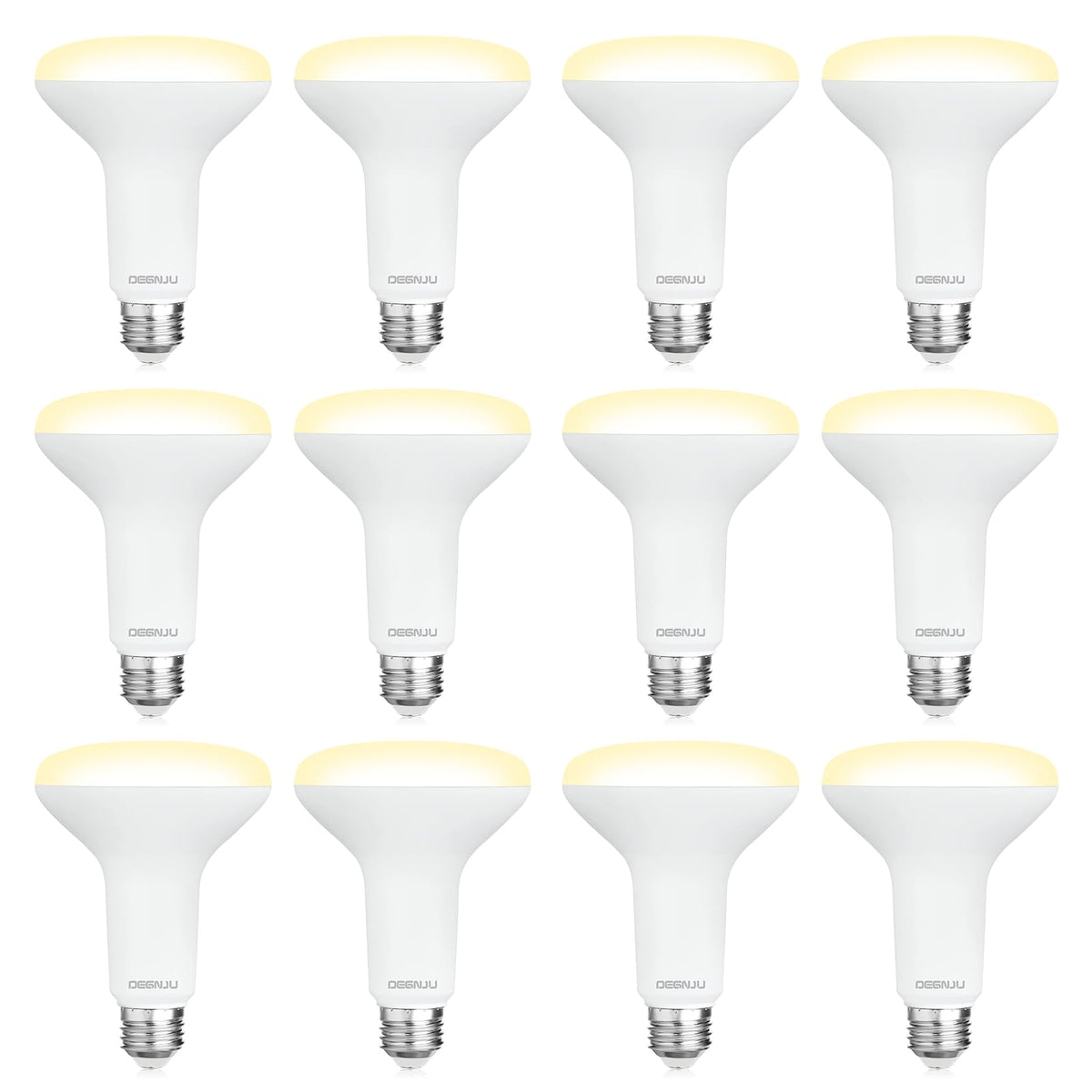 DEGNJU BR30 LED recessed bulb pack front for quick, easy lighting upgrade