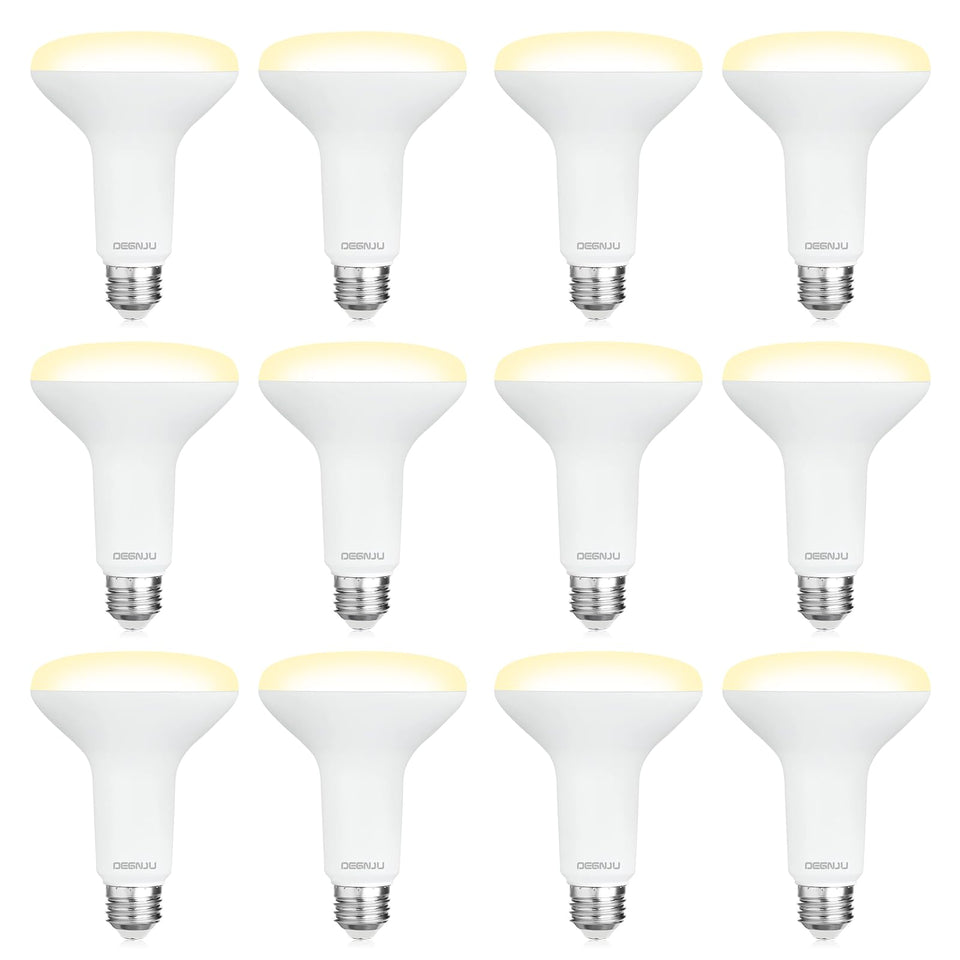 DEGNJU BR30 LED recessed bulb pack front for quick, easy lighting upgrade