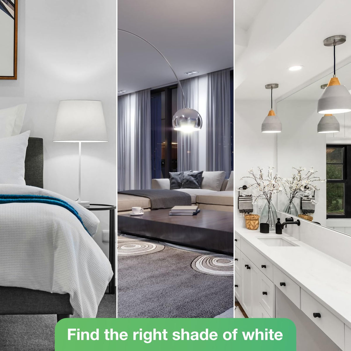 DEGNJU LED bulb on vanity mirror boosts color accuracy and clarity.