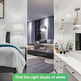 DEGNJU LED bulb on vanity mirror boosts color accuracy and clarity.