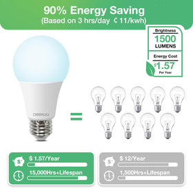 DEGNJU LED bulb saves energy with 13W versus 100W incandescent