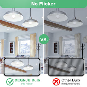 DEGNJU LED bulb in hallway offers steady daylight brightness.