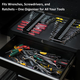DEHOYI modular expandable screwdriver holder system for a customizable, tidy workspace