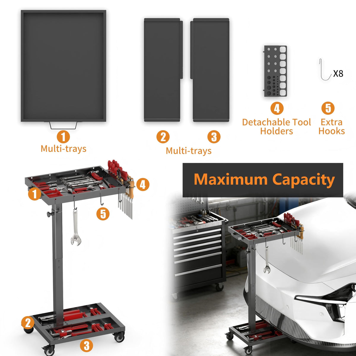 DEHOYI waterproof and rustproof powder coating protects the metal finish daily.