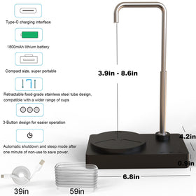 DeiryuRay Desk Water Dispenser shows adjustable outlet for various cups.