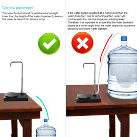DeiryuRay Desk Water Dispenser connected via USB-C charging.