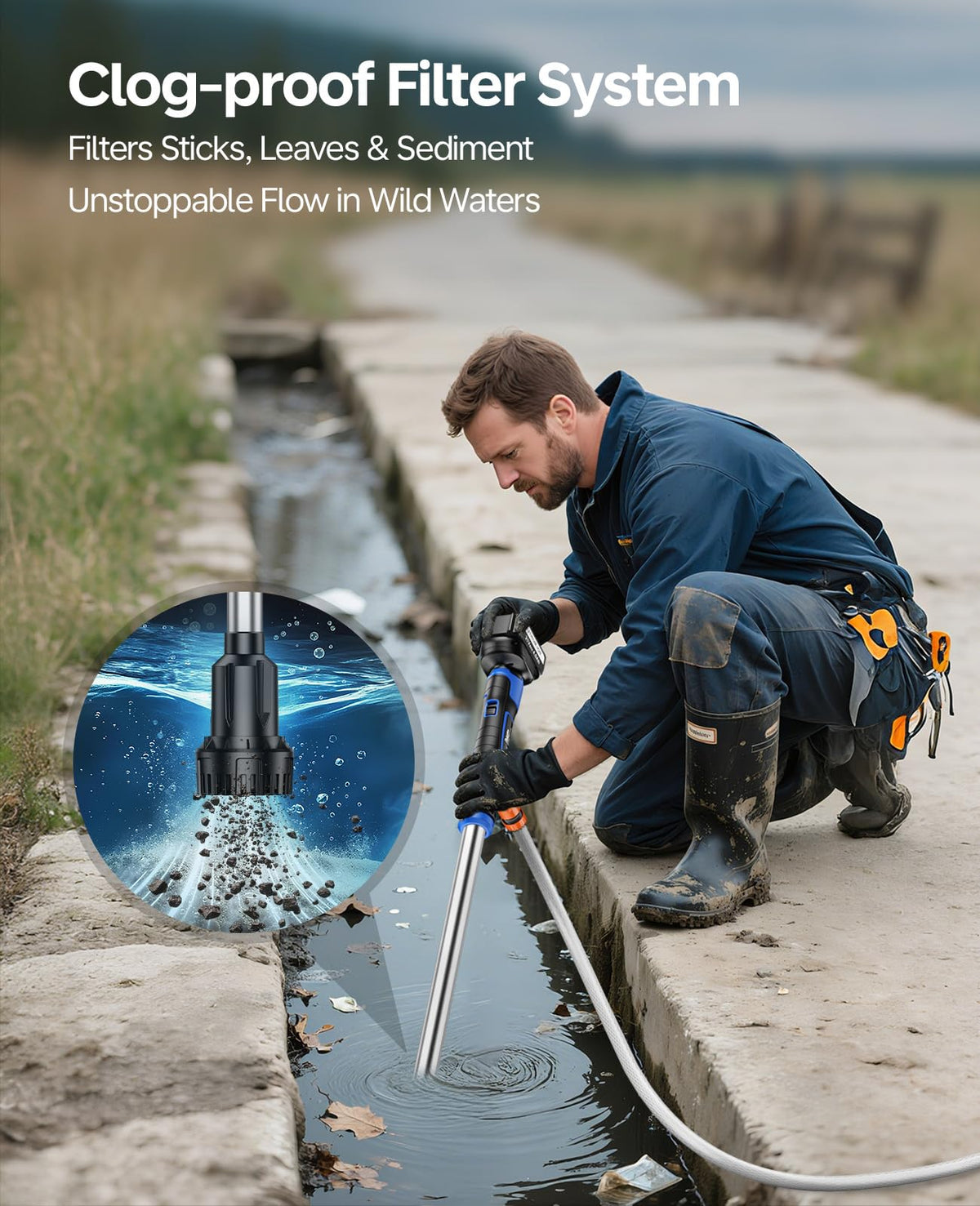 DEJUNPIOOL three-quarter-inch hose connection fits standard fittings