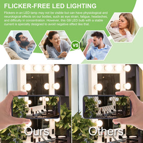Dekang dressing-mirror bulbs 4000K offer true color reflection.