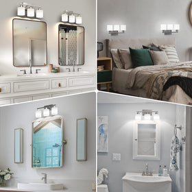 Dekang easy-installation vanity light with complete mounting hardware.