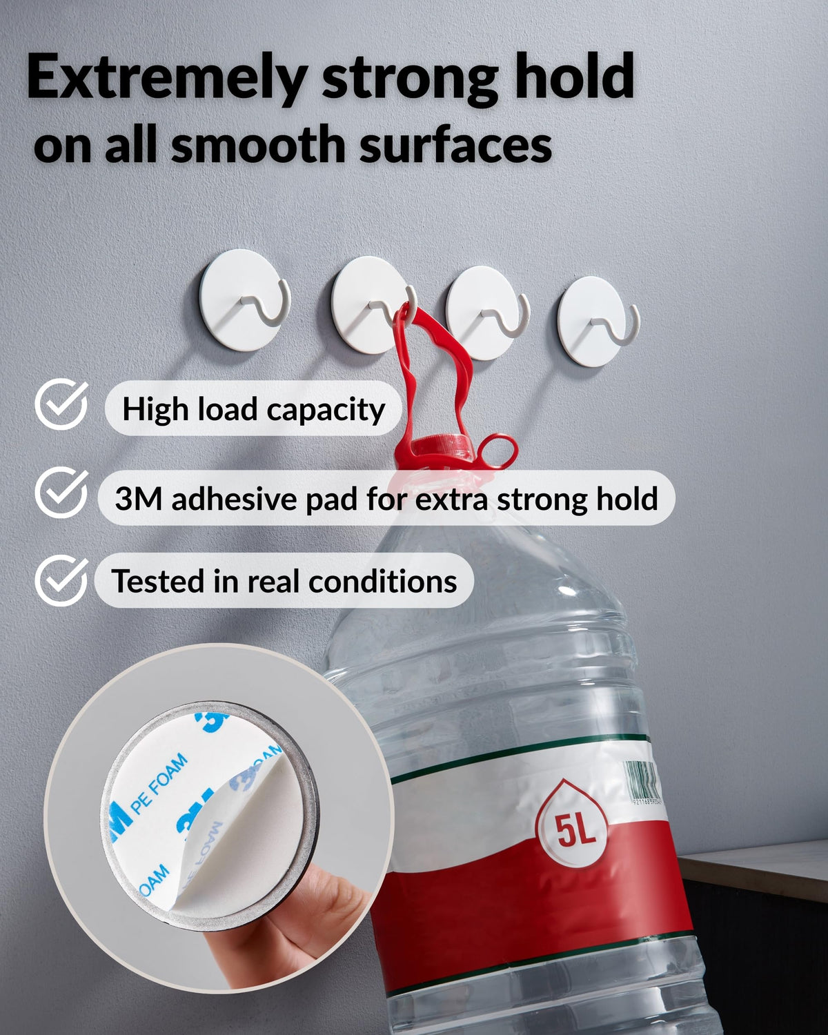 DEKAZIA 3M foam pad adhesive for secure mounting