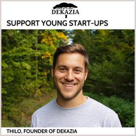 DEKAZIA set of four white hooks for versatile organization