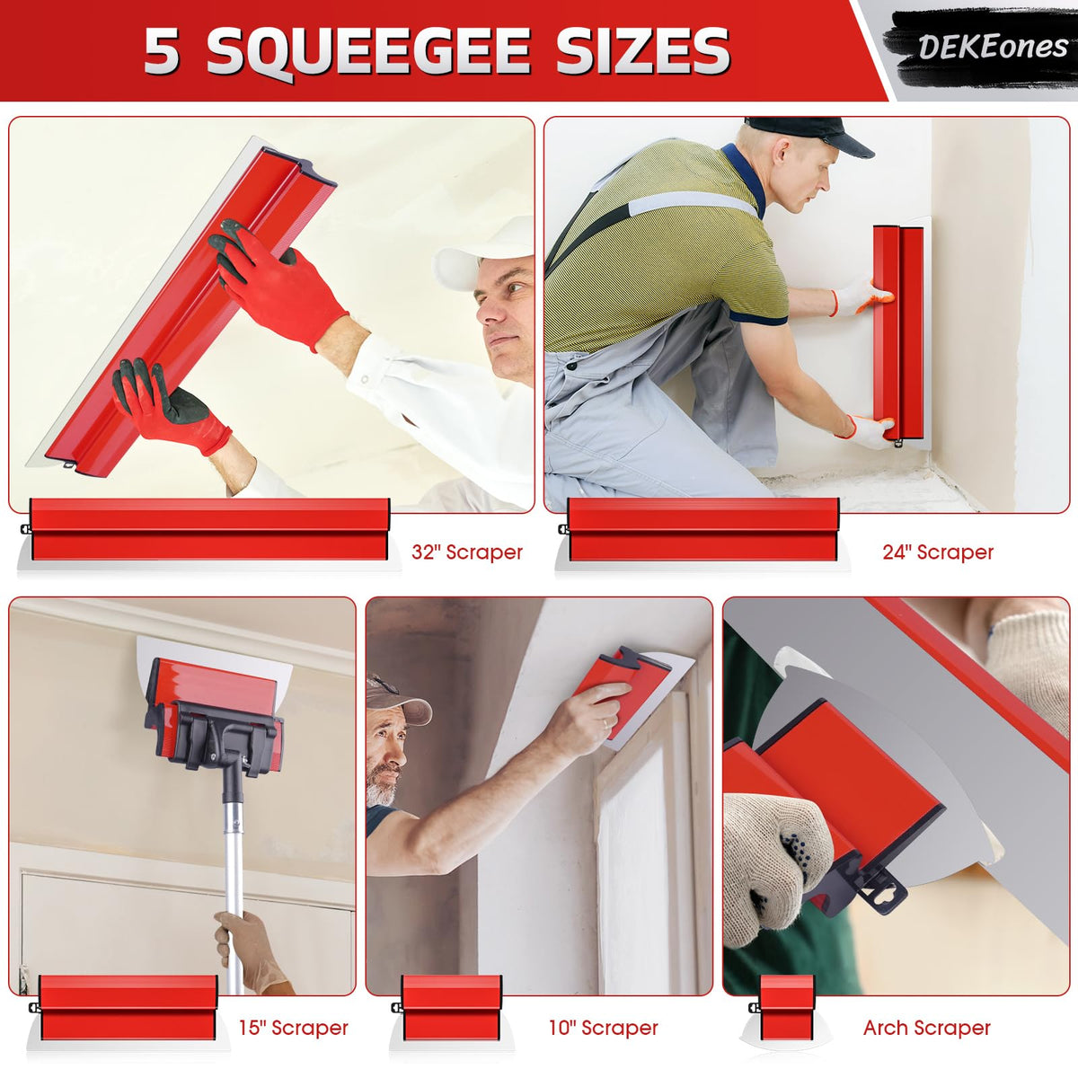 DEKEones extendable handle reaches high walls and ceilings