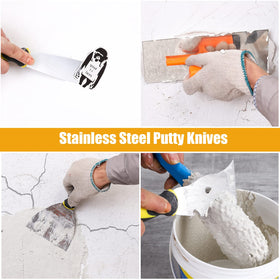 DEKEones finishing trowel delivers even mud distribution on drywall surfaces