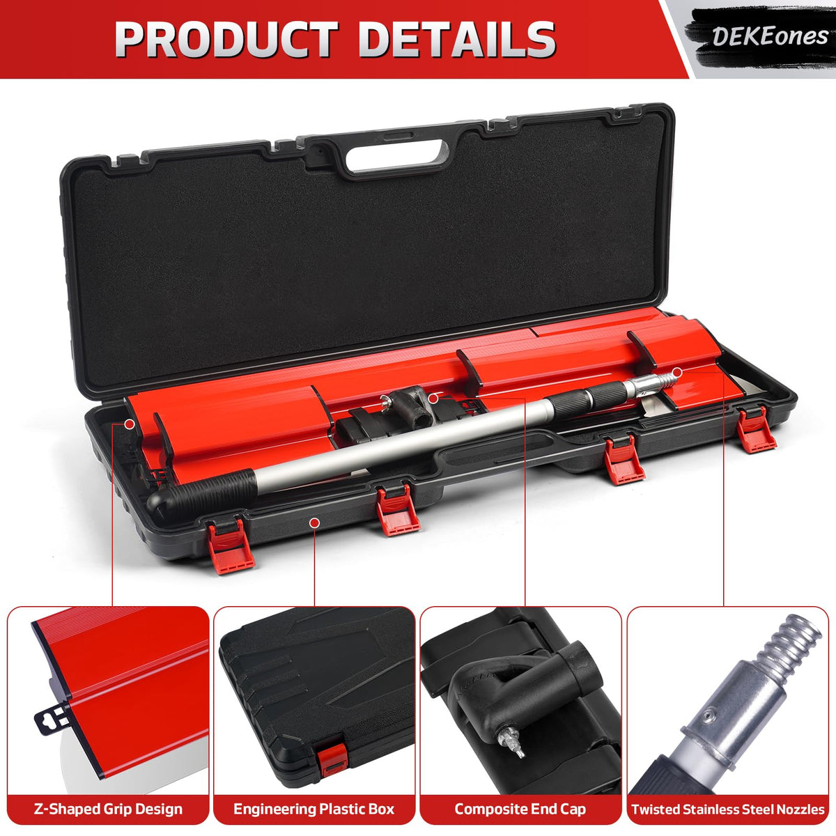 DEKEones 32in skimming blade covers wide zones quickly