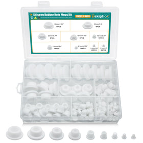 Dekiphox 110pcs silicone plug set in organized case for easy storage and selection