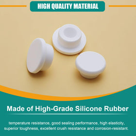Dekiphox silicone plug surface highlights smooth burr-free texture and easy insertion