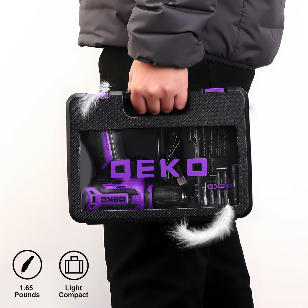 DEKOPRO 12V cordless drill gift box, ideal for DIY enthusiasts