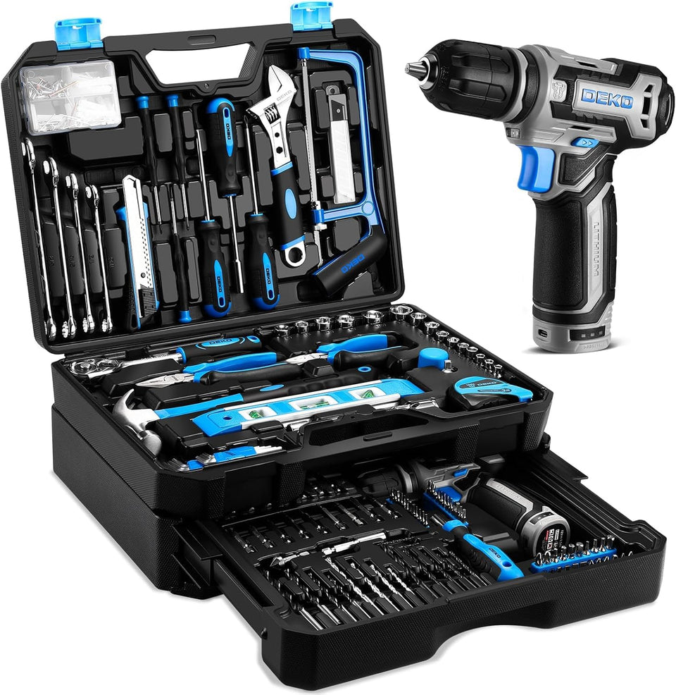 DEKOPRO 12V cordless drill ready for quick, smooth DIY drilling tasks.