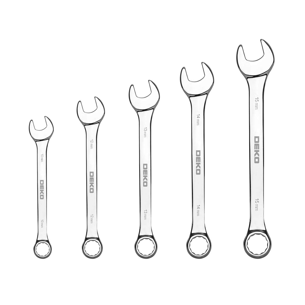 DEKOPRO 158-piece tool set long nose pliers for precise gripping tasks.