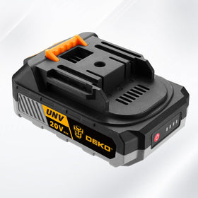 DEKOPRO 20V battery ABS shell resists drops and wear.