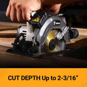 DEKOPRO ergonomic handle provides comfortable, controlled cuts.