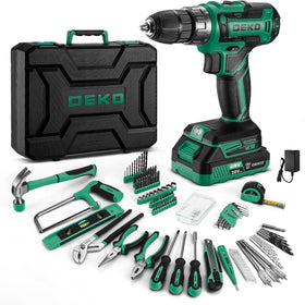DEKOPRO 20V cordless drill ready for quick home projects.