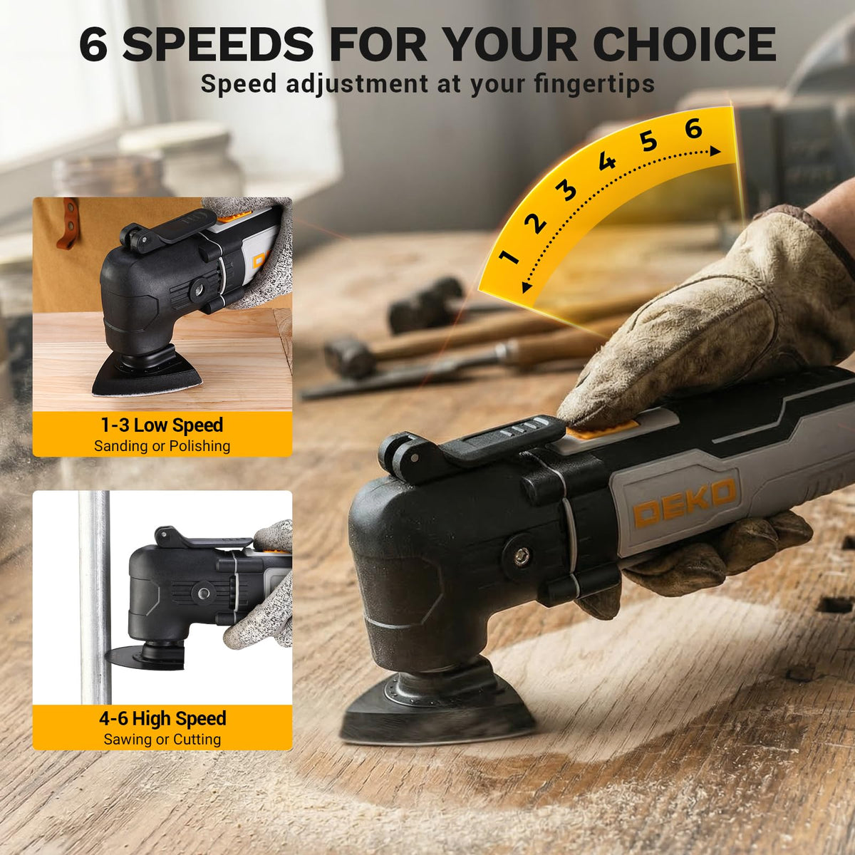 22-piece accessory kit laid out for versatile project work