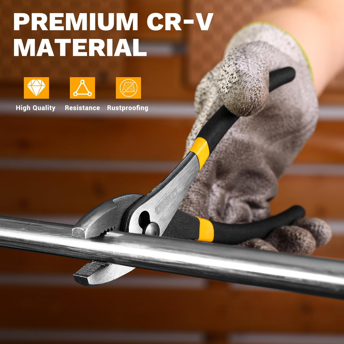 DEKOPRO 6-inch slip joint plier compact and versatile for small fasteners