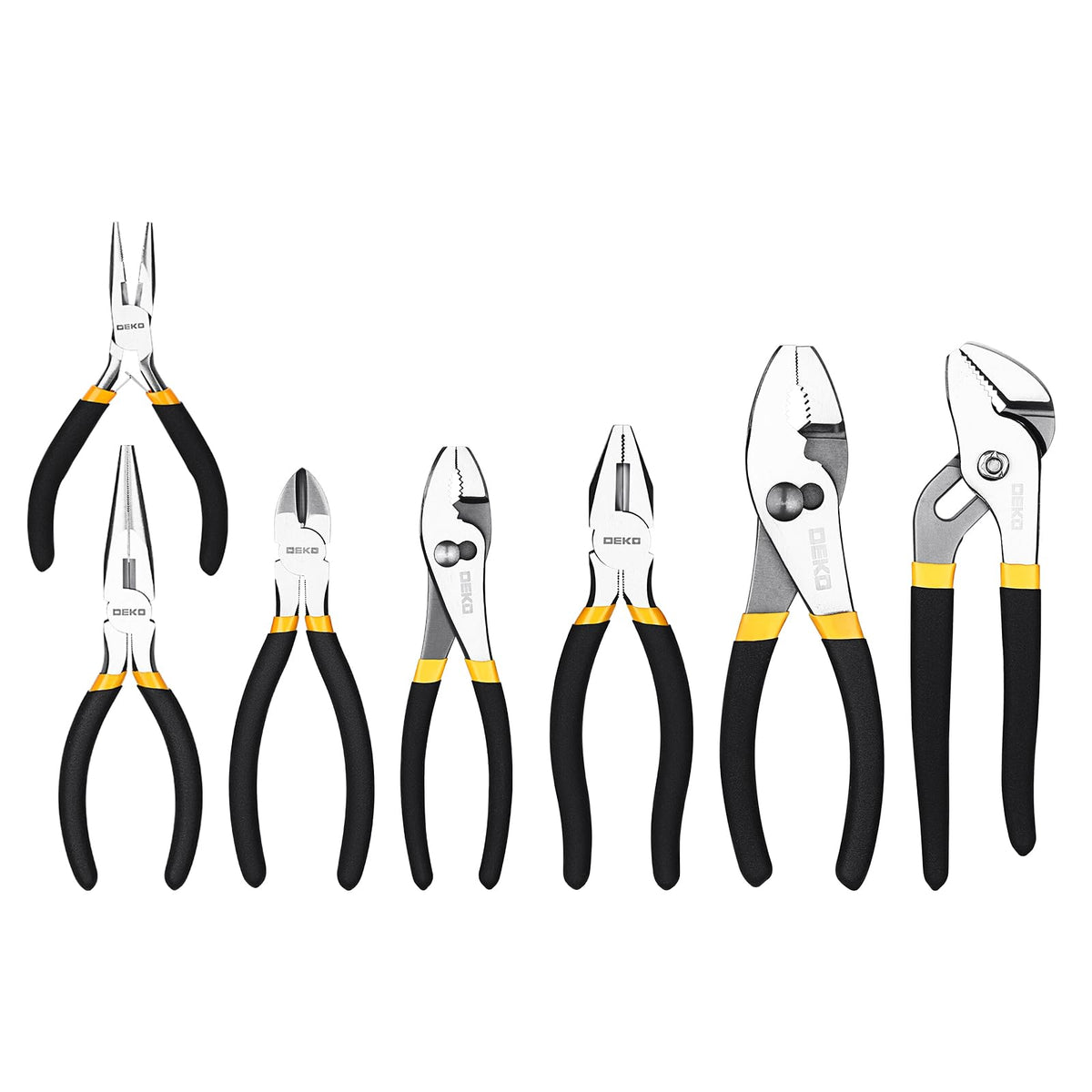 DEKOPRO 8-inch water pump plier for firm grip in plumbing tasks