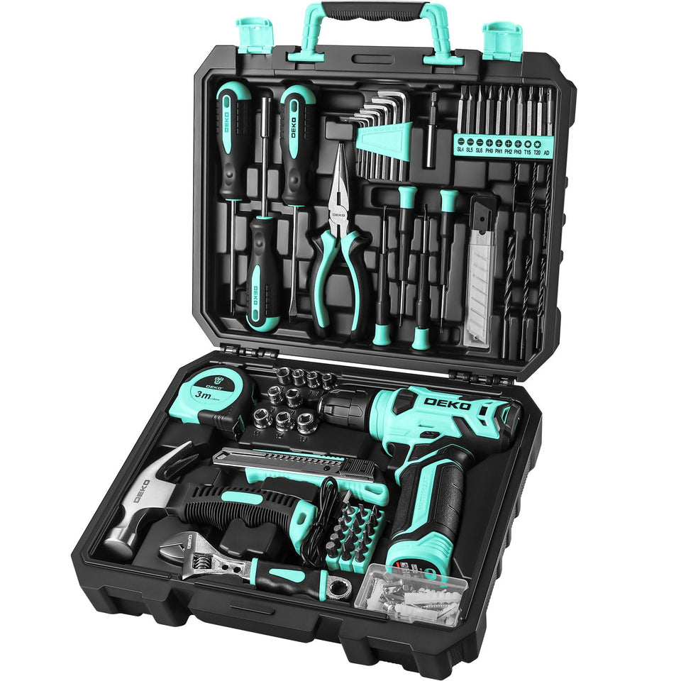 DEKOPRO 8V cordless drill in action for quick, one-handed home projects