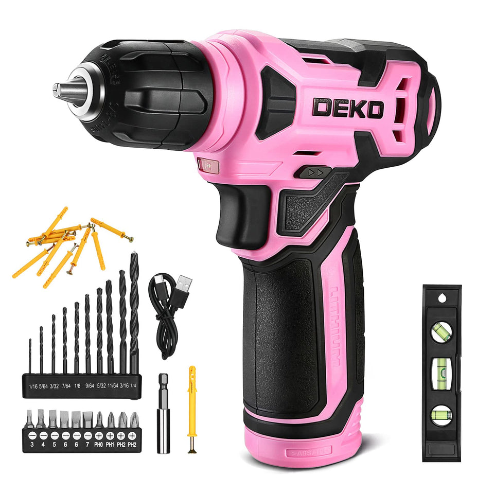 DEKOPRO 8V cordless drill in use for quick wood projects