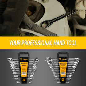DEKOPRO wrench set supports auto, plumbing, and electrical maintenance tasks