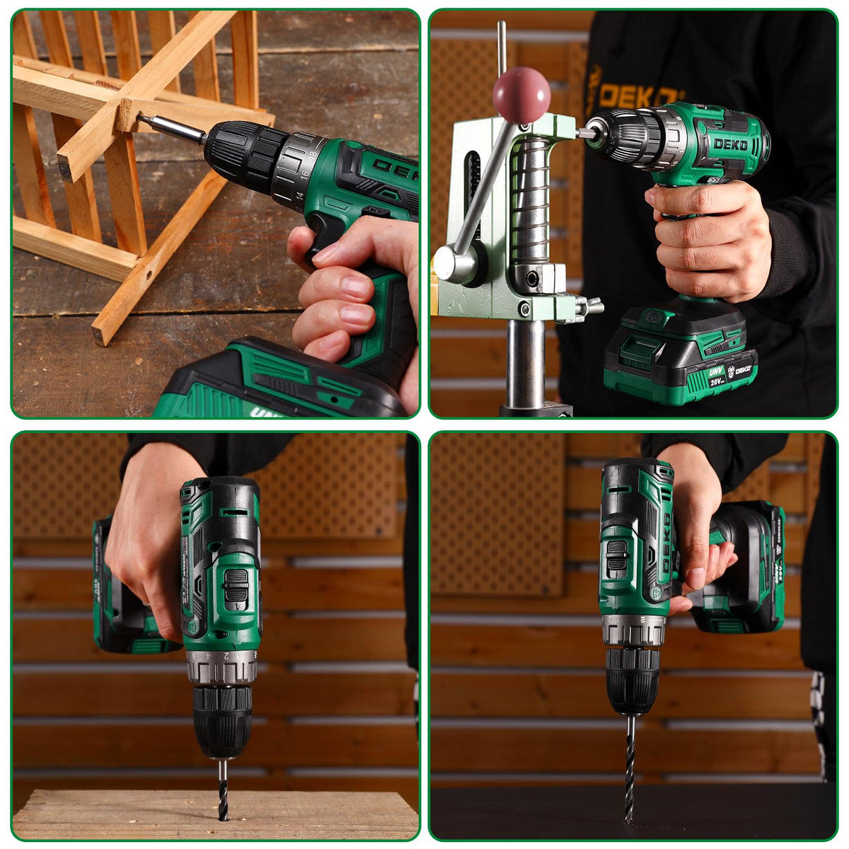 DEKOPRO Brad point drill bits for clean pilot holes in wood