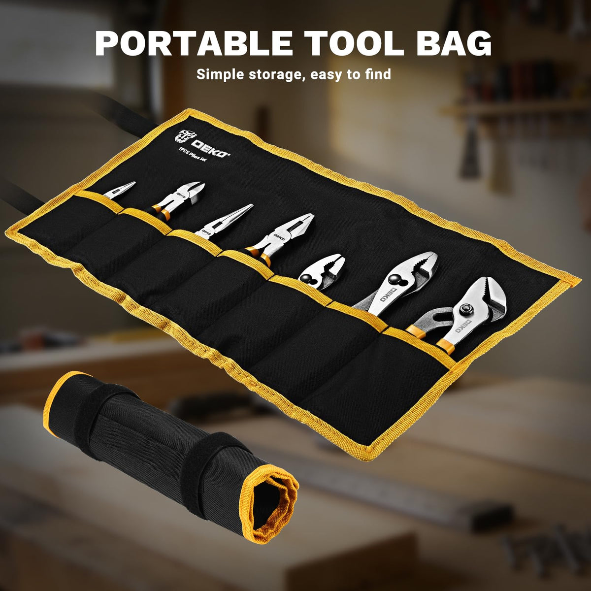DEKOPRO compact mail-order box packaging protects tools during shipping