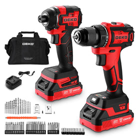 DEKOPRO cordless drill with brushless motor for smooth drilling and high torque.