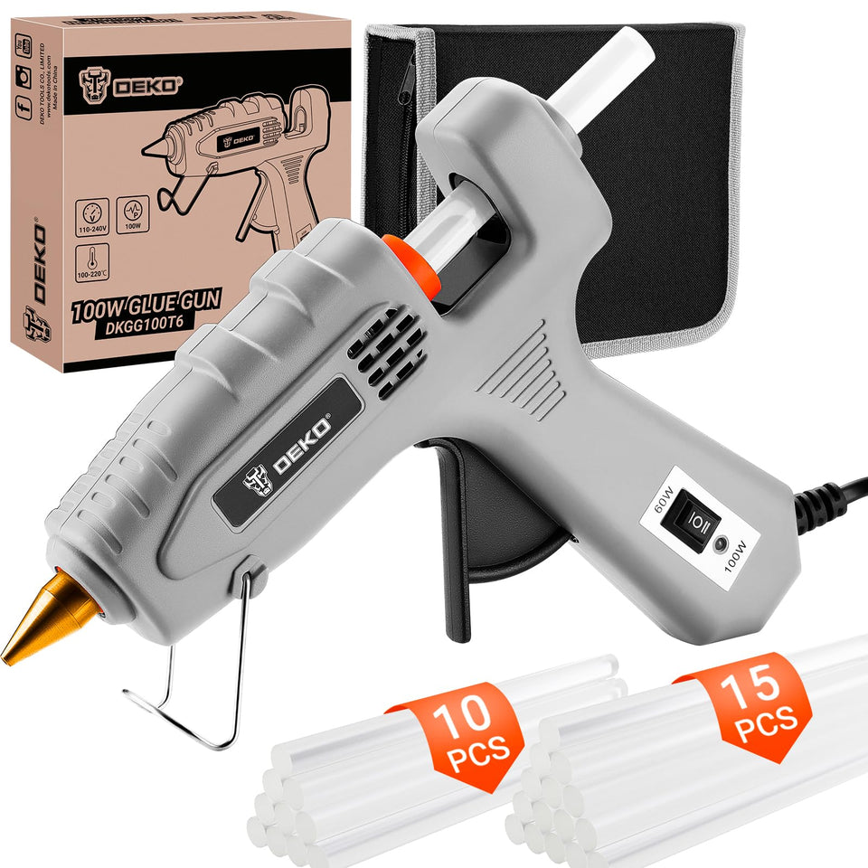 DEKOPRO dual-temp glue gun for versatile bonding
