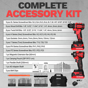 Ergonomic soft-grip handles reduce fatigue during long sessions and overhead use.