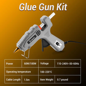 DEKOPRO fast-heat glue gun ready in minutes