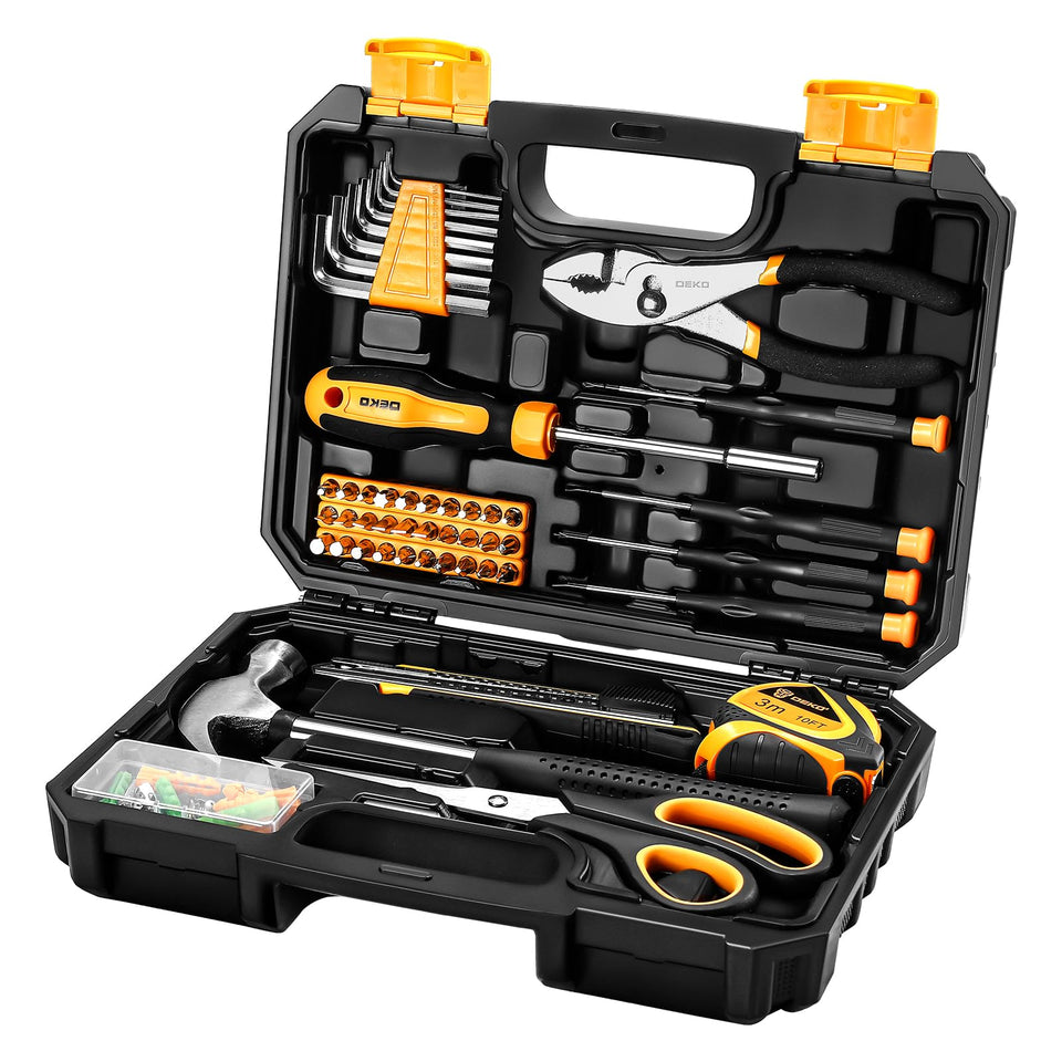 DEKOPRO general tool kit case open for quick access and organized storage