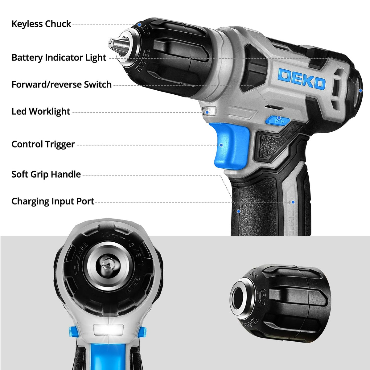 DEKOPRO hammer, pliers, and tape show versatile DIY tools