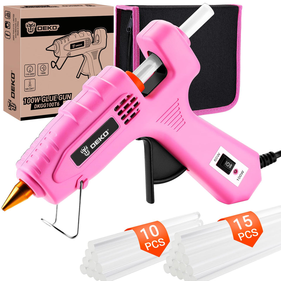 DEKOPRO dual-temp glue gun for crafts and repairs