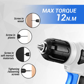 DEKOPRO measuring tape and screws ideal for furniture assembly