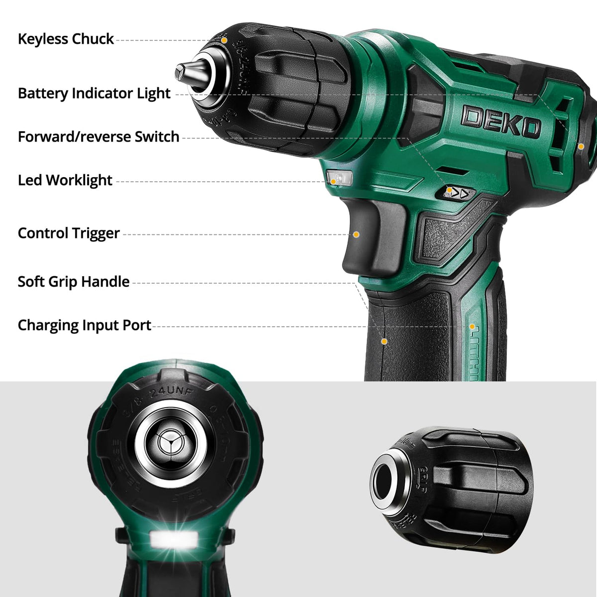 DEKOPRO measuring tape with fasteners for accurate on-site measurements.